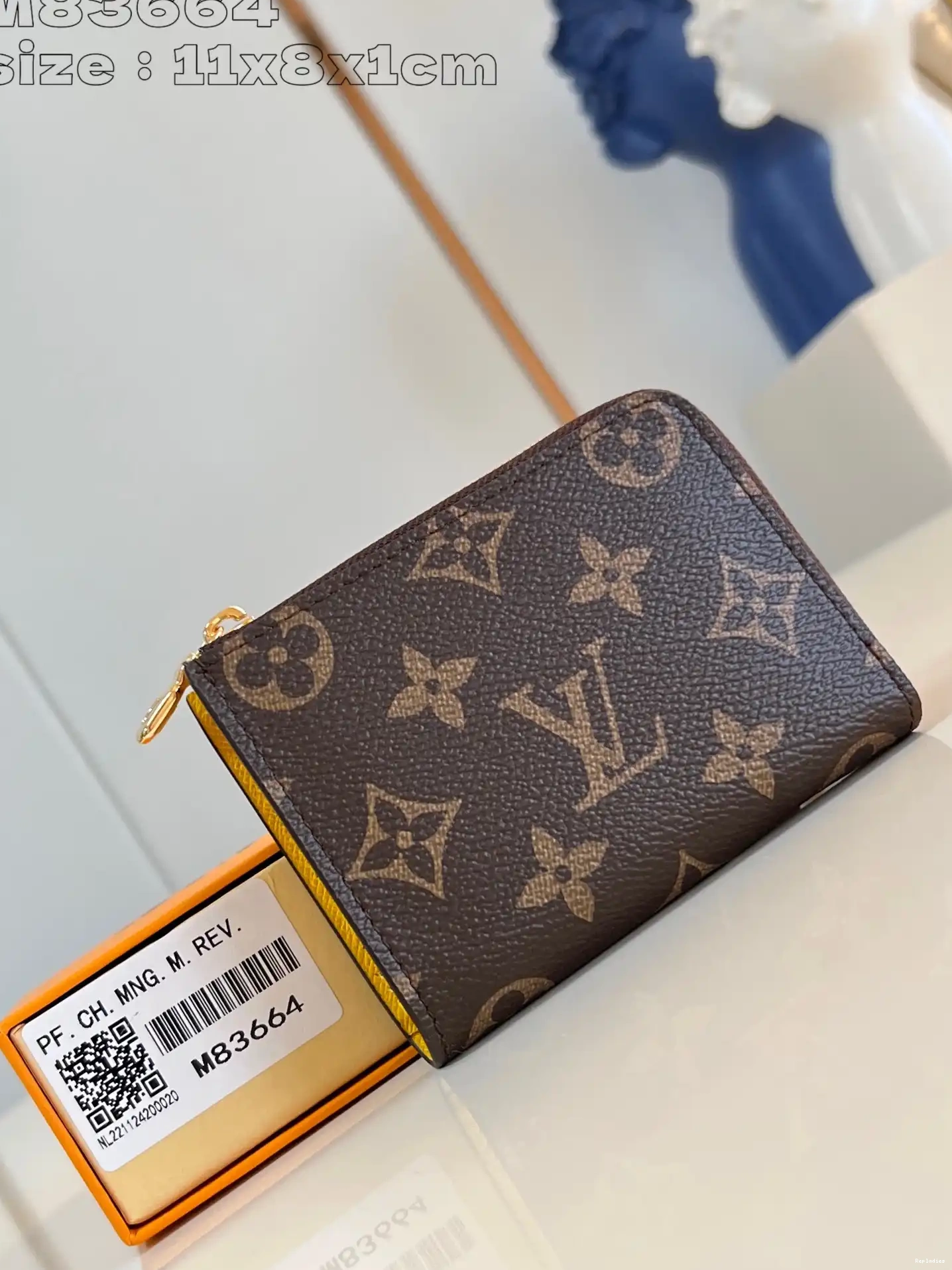 Fake Louis Bags Louis Vuitton Wallet-11*8.5*1.5CM Noa Compact 0629